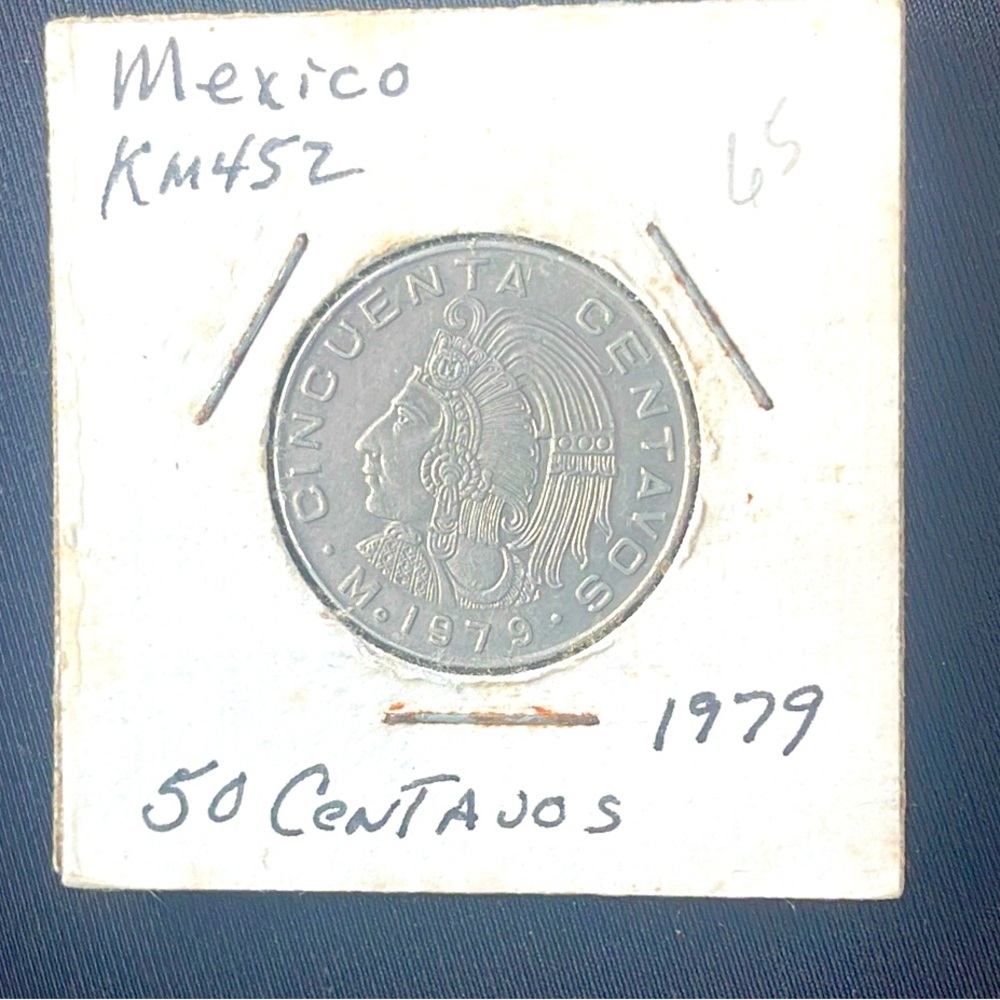 1979 Mexico 50 Centavos Coin